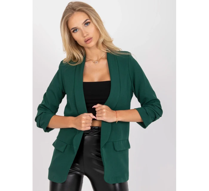 DHJ MA 7684 bunda.15P tmavě zelená