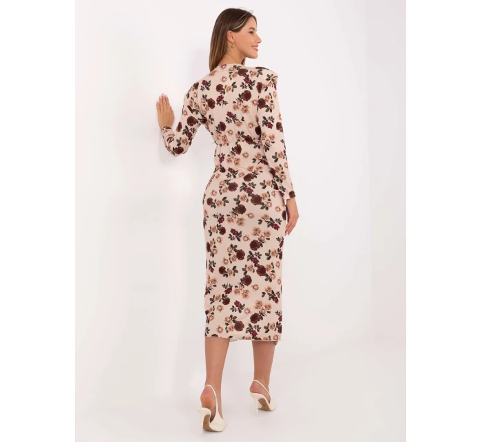 Sukienka IT SK beżowy model 21441172 - FPrice Sukienka IT SK beżowy model 21441172 - FPrice