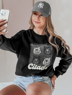 Dámská oversize mikina s  černá Dstreet model 21988113 - FashionStreet