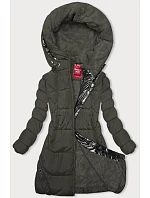 Zimní bunda v khaki barvě s kapucí model 21246043 - LHD Zimní bunda v khaki barvě s kapucí model 21246043 - LHD