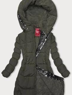 Zimní bunda v khaki barvě s kapucí model 21246043 - LHD