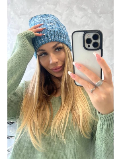 Fleecová čepice Melisa K241 modrá Fleecová čepice Melisa K241 modrá