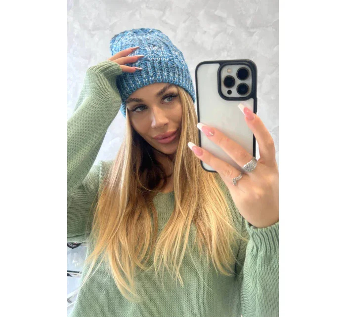 Fleecová čepice Melisa K241 modrá Fleecová čepice Melisa K241 modrá