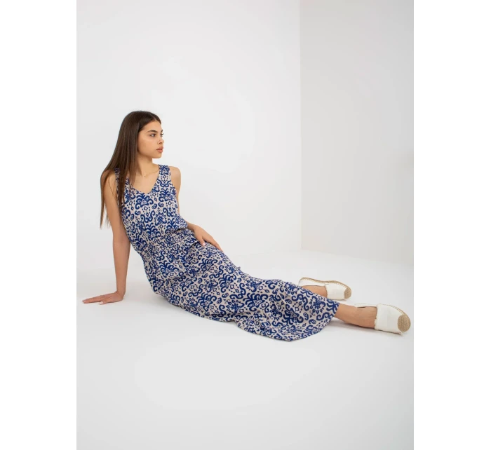 Šaty model 18445638 tmavě modré - FPrice Šaty model 18445638 tmavě modré - FPrice