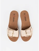 Pohodlné  nazouváky dámské Jasnobeżowy platforma