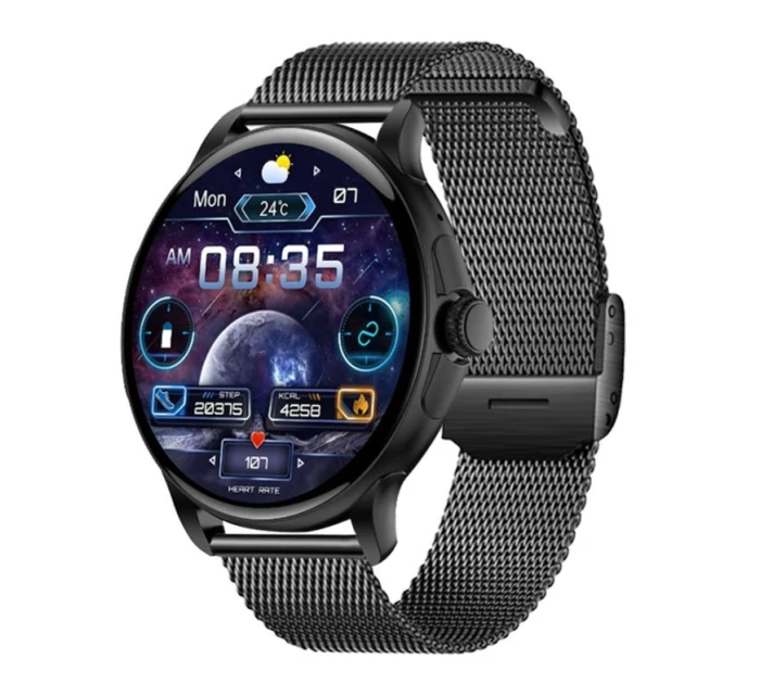 Dámské chytré hodinky Rubicon RNCF35 BLACK Náramek + řemínek Dámské chytré hodinky Rubicon RNCF35 BLACK Náramek + řemínek