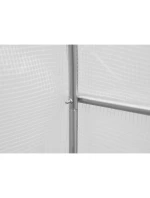 ZAHRADNÍ TUNEL 200x200x200 cm PE BÍLÁ OCELOVÁ KONSTRUKCE