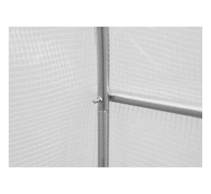 ZAHRADNÍ TUNEL 200x200x200 cm PE BÍLÁ OCELOVÁ KONSTRUKCE