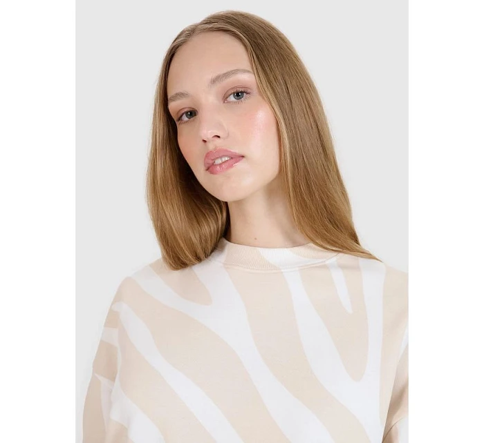 Dámská mikina bez kapuce 4F 4FWSS25TSWSF1579-11A Dámská mikina bez kapuce 4F 4FWSS25TSWSF1579-11A