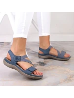 Pohodlné modré sandály Rieker W RKR587