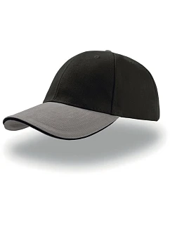 Atlantis Headwear Liberty Sandwich 6 panelová kšiltovka "Liberty Sandwich" 33.0005 black grey/black