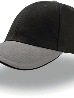 Liberty Sandwich 6 panelová kšiltovka  black grey/black model 22411097 - Atlantis Headwear