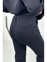 Bavlněná souprava s vyšívaným nápisem Paradise černý