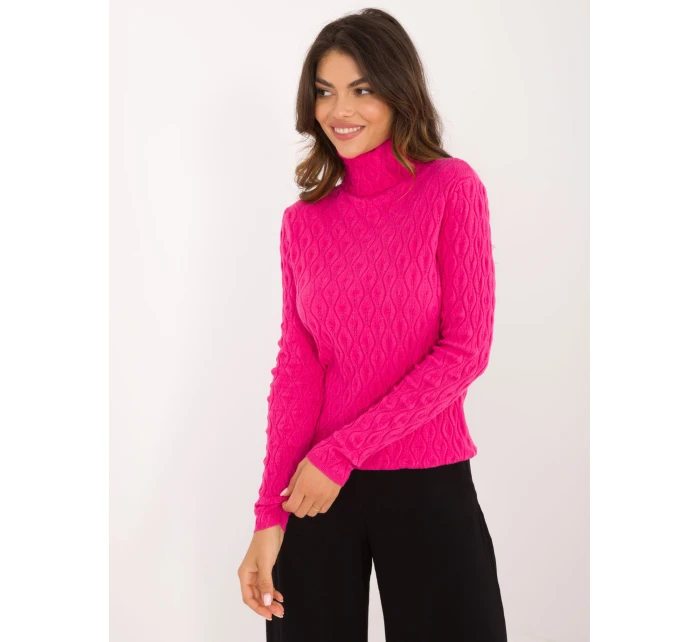 Sweter AT SW fuksjowy model 20493432 - FPrice Sweter AT SW fuksjowy model 20493432 - FPrice