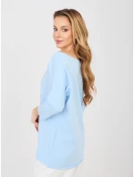 Bluzka RV BZ model 22013750 jasny niebieski - FPrice Bluzka RV BZ model 22013750 jasny niebieski - FPrice