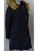 Dámská zimní bunda W703 černá - MHM