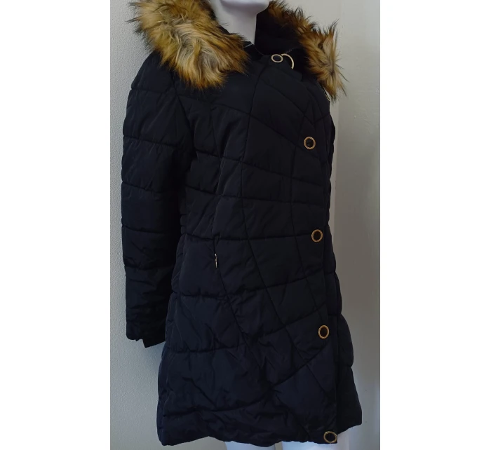 Dámská zimní bunda W703 černá - MHM