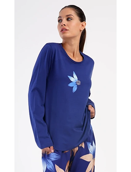 Dámské pyžamo dlouhé model 22407322 - Vienetta Dámské pyžamo dlouhé model 22407322 - Vienetta