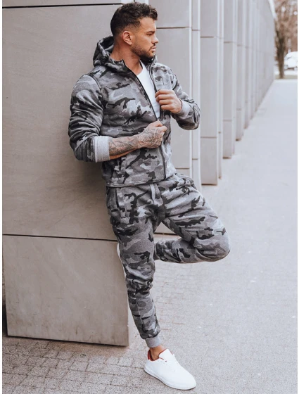 Pánská tmavě šedá tepláková souprava Dstreet model 21969521 - FashionStreet