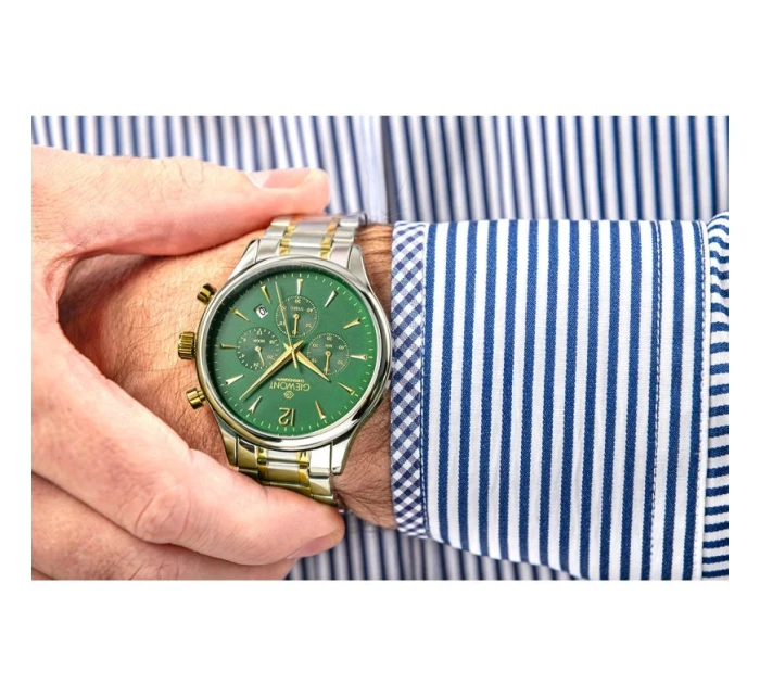 Pánské hodinky Giewont Chronograph Sapphire Green GW6310-B6