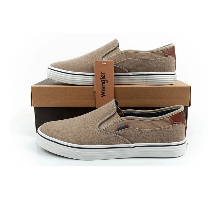 Pánská sportovní obuv SlipOn brown comfortable model 22060561 - Wrangler Pánská sportovní obuv SlipOn brown comfortable model 22060561 - Wrangler
