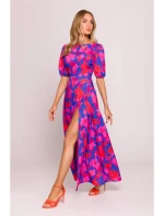 M858 Maxi šaty s otevřenými zády - model 2