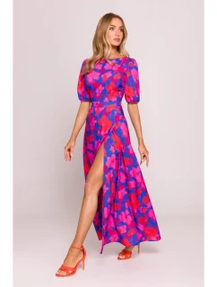 M858 Maxi šaty s otevřenými zády - model 2