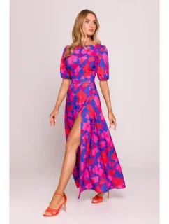 M858 Maxi šaty s otevřenými zády - model 2