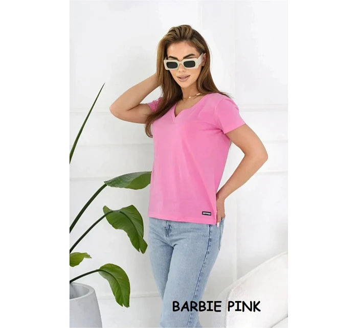 Dámské tričko Serek s krátkým rukávem hnědé - Off Pink