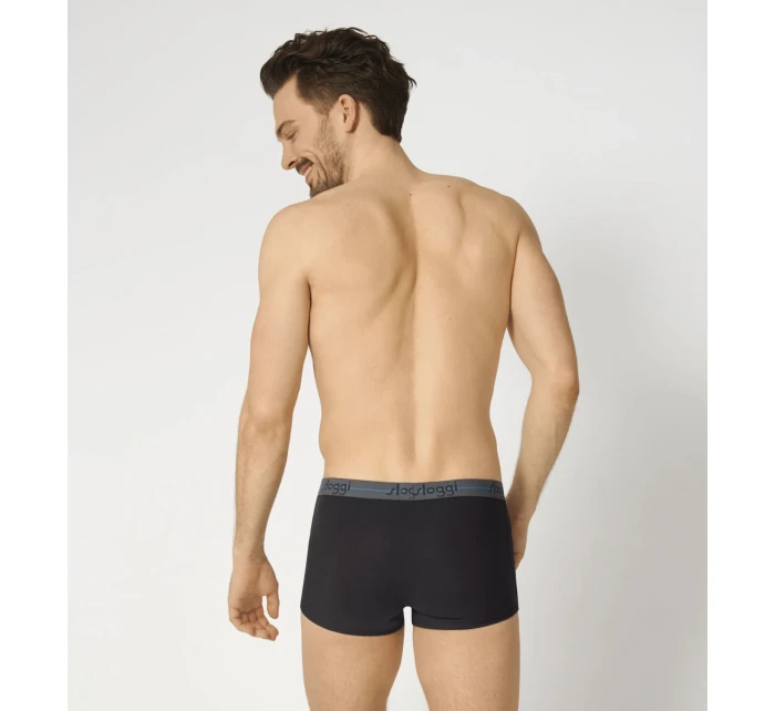 Pánské boxerky Start Hipster C2P box - BROWN - LIGHT COMBINATION - šedá- černá M003 - SLOGGI Pánské boxerky Start Hipster C2P box - BROWN - LIGHT COMBINATION - šedá- černá M003 - SLOGGI