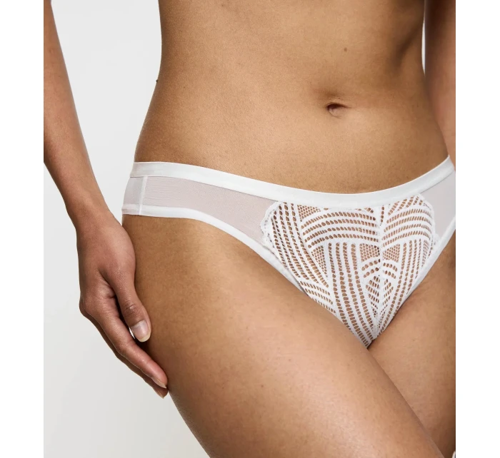 Dámské kalhotky Delightful Spotlight Brazilian - WHITE - bílé 00GZ - TRIUMPH Dámské kalhotky Delightful Spotlight Brazilian - WHITE - bílé 00GZ - TRIUMPH