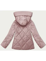 Růžová dámská bunda pro přechodné období model 21246660 - J.STYLE Růžová dámská bunda pro přechodné období model 21246660 - J.STYLE