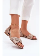 Kožené Sandály S  Tmavě Modré model 21695032 - Maciejka