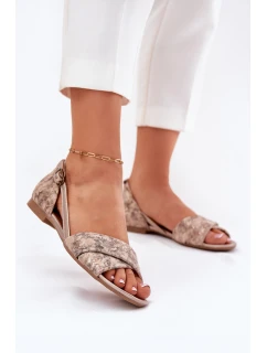 Kožené Sandály S  Tmavě Modré model 21695032 - Maciejka