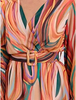Šaty DHJ SK oranžová model 21015035 - FPrice Šaty DHJ SK oranžová model 21015035 - FPrice