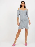 Sukienka EM SK HW 20 model 18785441 szary - FPrice Sukienka EM SK HW 20 model 18785441 szary - FPrice