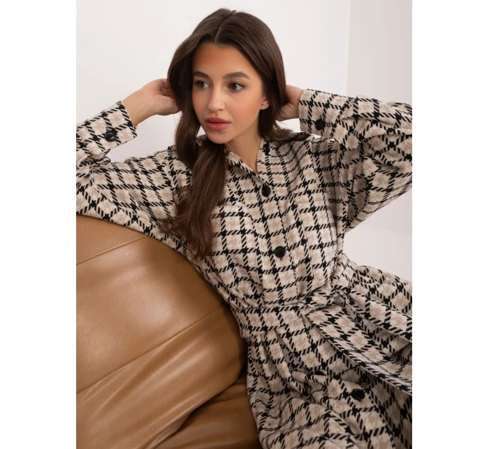 LK SK 509521 šaty.48 černá a béžová