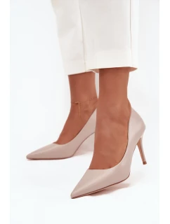 Dámské lodičky z eko kůže béžové model 21711389 - Boto