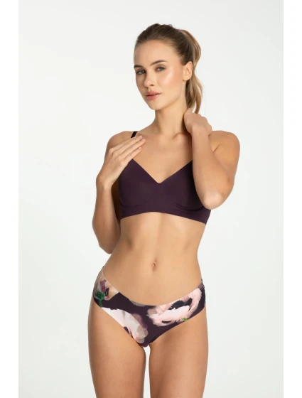 Spodní díl bikin Velvet Bloom Tanga Brasil - Julimex