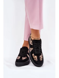 Dámské Tenisky S Vzorem Na Platformě Černé model 21689453 - Boto