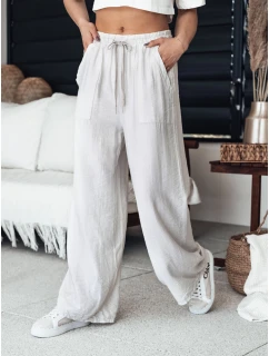 Dámské široké kalhoty NAMAYAS light beige FashionStreet UY2105