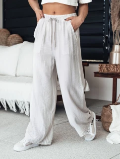 Dámské široké kalhoty NAMAYAS light beige FashionStreet UY2105