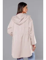 Světle béžový tenký asymetrický dámský přehoz přes oblečení (B8117-46) Světle béžový tenký asymetrický dámský přehoz přes oblečení (B8117-46)