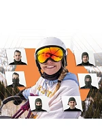 Qunature lyžařská kukla 13230023010 bike motorbike kukla velikost M - černá