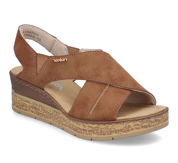 damskie na brązowe model 22087167 - Rieker damskie na brązowe model 22087167 - Rieker