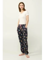 Dámské pyžamové kalhoty Printed Cuffed Pants model 17825449 - Vamp