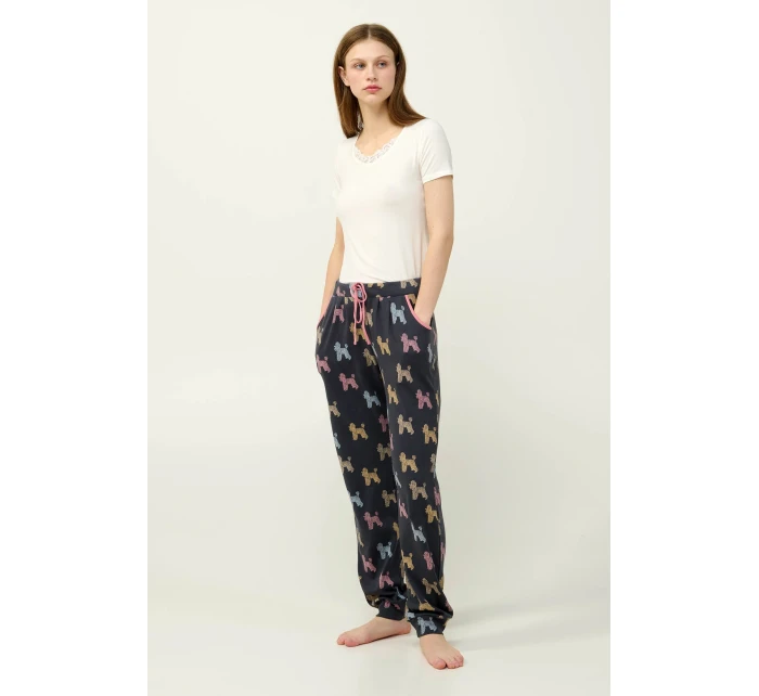 Dámské pyžamové kalhoty Printed Cuffed Pants model 17825449 - Vamp