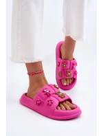 Dámské pěnové pantofle s ozdobami fuchsie Cambrina Dámské pěnové pantofle s ozdobami fuchsie Cambrina