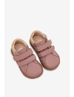 Dětské kožené polobotky Barefoot Růžové model 22031682 - Bartek S.A. Dětské kožené polobotky Barefoot Růžové model 22031682 - Bartek S.A.