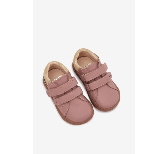 Dětské kožené polobotky Barefoot Růžové model 22031682 - Bartek S.A. Dětské kožené polobotky Barefoot Růžové model 22031682 - Bartek S.A.